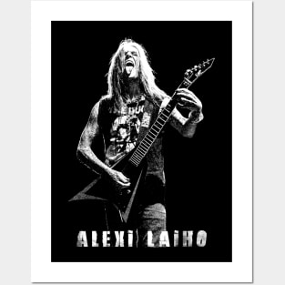 Retro Alexi Laiho Posters and Art